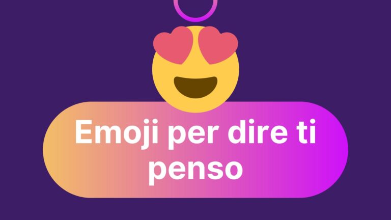 Emoji per dire ti penso